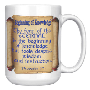 BEGINNING OF KNOWLEDGE  -PROVERBS 1:7