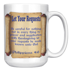 LET YOUR REQUESTS  -PHILIPPIANS 4:6