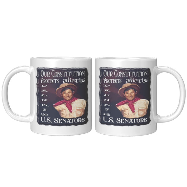 WILL ROGERS  -OUR CONSTITUTION PROTECTS ALIENS, DRUNKS AND U.S. SENATORS