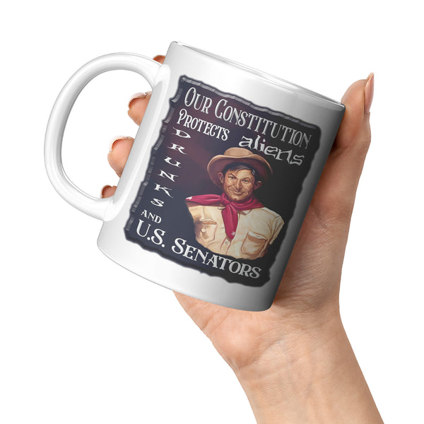 WILL ROGERS  -OUR CONSTITUTION PROTECTS ALIENS, DRUNKS AND U.S. SENATORS
