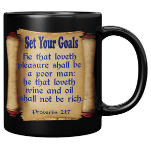 SET YOUR GOALS  -PROVERBS 3:27 & 28