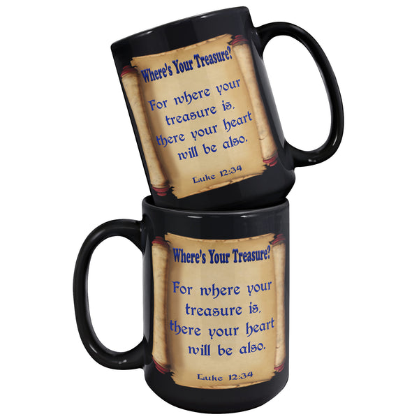 WHERE'S YOUR TREASURE  -LUKE 12:34