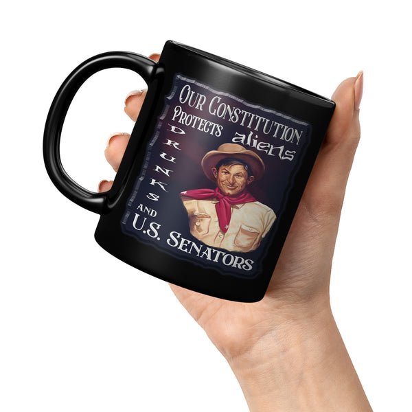 WILL ROGERS  -OUR CONSTITUTION PROTECTS ALIENS, DRUNKS AND U.S. SENATORS