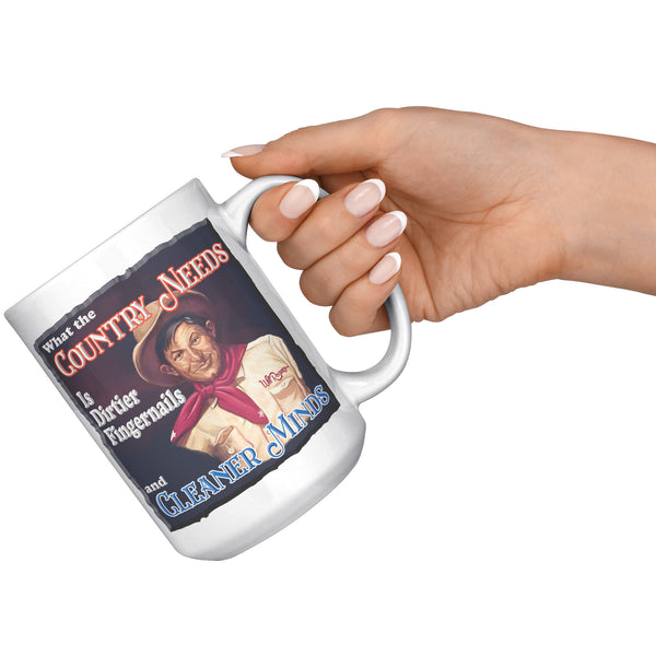 WILL ROGERS  -"WHAT THE COUNTRY NEEDS IS DIRTIER FINGERNAILS AND CLEANER MINDS"