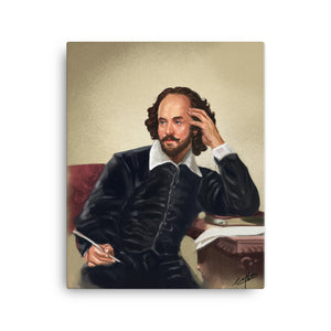 SHAKESPEARE -BORN 1564  DIED 1616  -"ENGLISH PLAYWRIGHT, POET, ACTOR"   -16X20