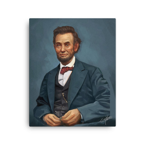 ABRAHAM LINCOLN  -BORN 1809  DIED 1865  -16TH PRESIDENT -OF THE UNITED STATES    -16X20