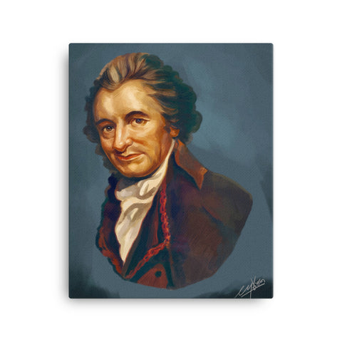 THOMAS PAINE  -BORN 173  DIED 1809  -"FOUNDING FATHER, POLITICAL ACTIVIST, POLITICAL THEORIST, WRITER"-16X20