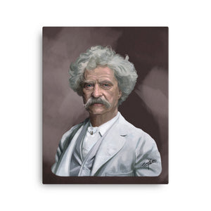 MARK TWAIN -BORN 1835  DIED 1910  -""HUMORIST, ESSAYIST, ENTREPRENEUR, PUBLISHER, LECTURER" -16X20