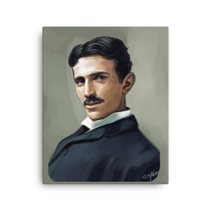 NIKOLA TESLA  -BORN 1856  DIED 1943  -"INVENTOR, ELECTRICAL ENGINEER, MECHANICAL ENGINEER, FUTURIST"  -16X20