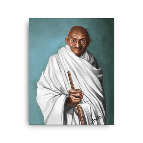 MAHATMA GHANDI  -"FATHER OF THE NATION"  -BORN 1869  DIED 1948  -16X20