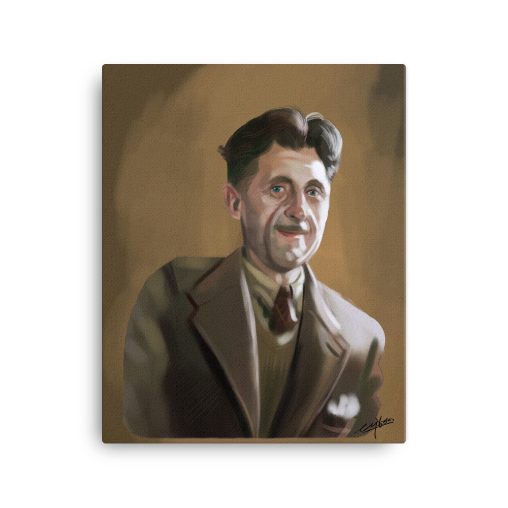 GEORGE ORWELL  -BORN 1903  DIED 1950  -"NOVELIST, ESSAYIST, JOURNALIST"   -16X20