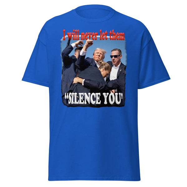 PRESIDENT TRUMP  -"I WILL NEVER WILL LET THEM SILENCE YOU"