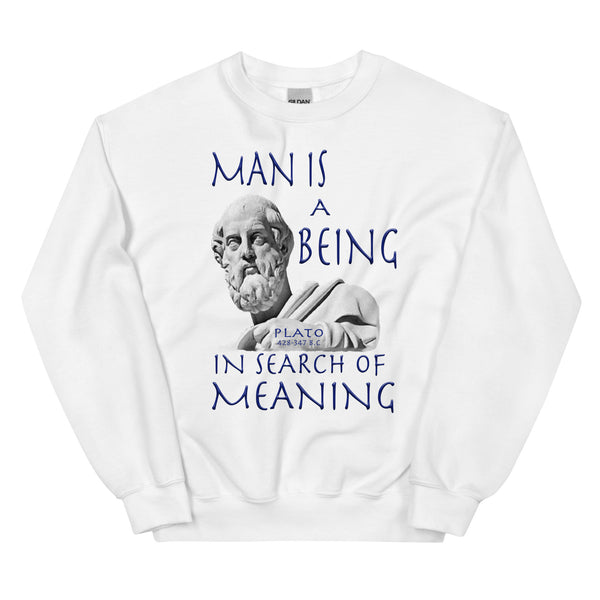 PLATO  -MAN IS A BEING IN SEARCH OF MEANING