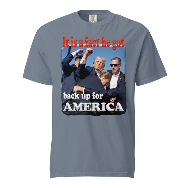 IT'S A FACT HE GOT BACK UP FOR AMERICA