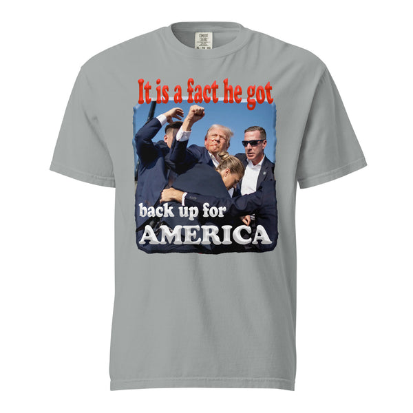 IT'S A FACT HE GOT BACK UP FOR AMERICA