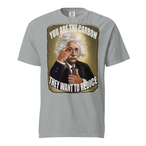 ALBERT EINSTEIN  -YOU ARE THE CARBON  -THEY WANT TO REDUCE