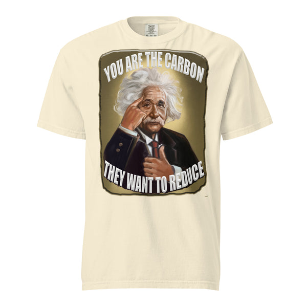 ALBERT EINSTEIN  -YOU ARE THE CARBON  -THEY WANT TO REDUCE