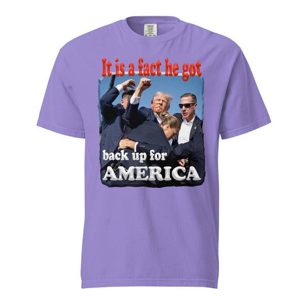 IT'S A FACT HE GOT BACK UP FOR AMERICA