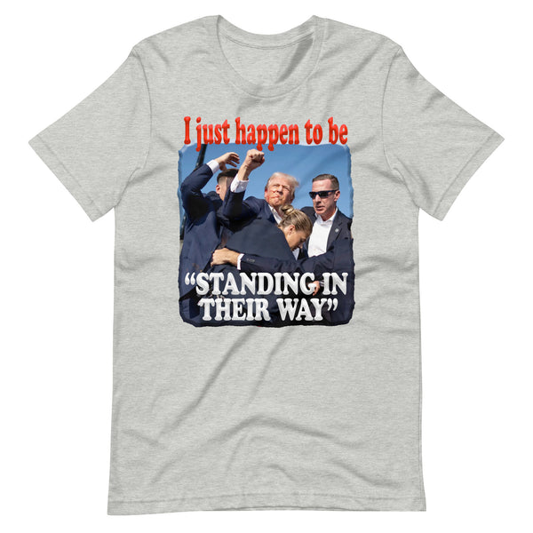 PRESIDENT TRUMP  -"I JUST HAPPEN TO BE STANDING IN THEIR WAY"