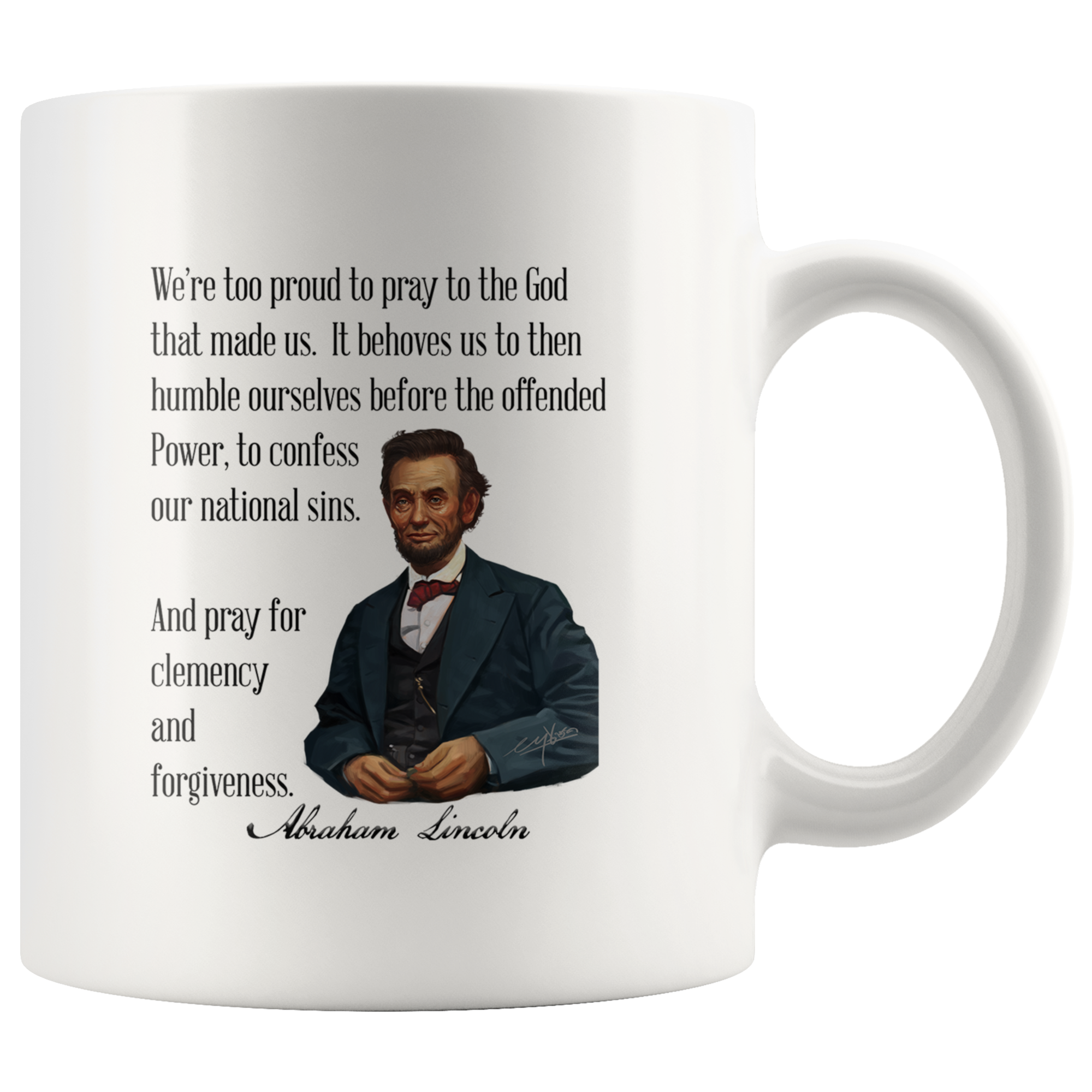ABRAHAM LINCOLN  -"HUMBLE YOURSELVES"