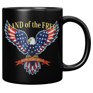 PATRIOTIC EAGLE -LAND OF THE FREE -HOME OF THE BRAVE