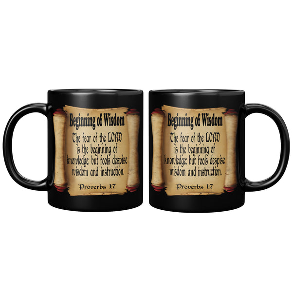 BEGINNING OF WISDOM  -Proverbs 1:7