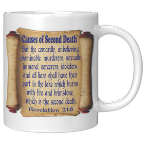 CAUSE OF SECOND DEATH  -Revelation 21:8