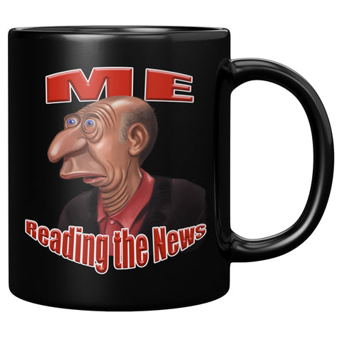 CLUELESS MAN  -ME READING THE NEWS