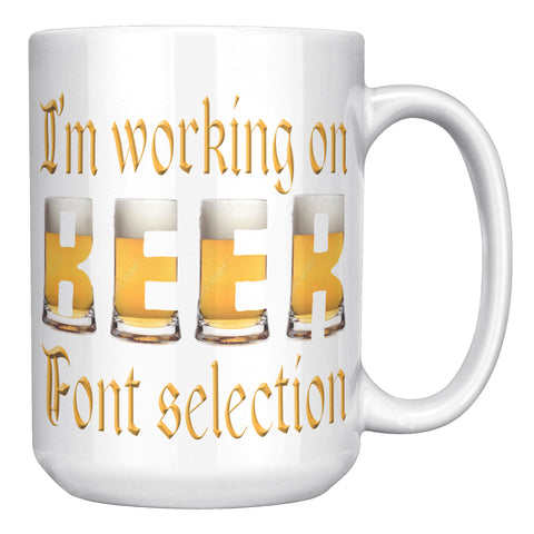 I'M WORKING ON BEER FONT COLLECTON