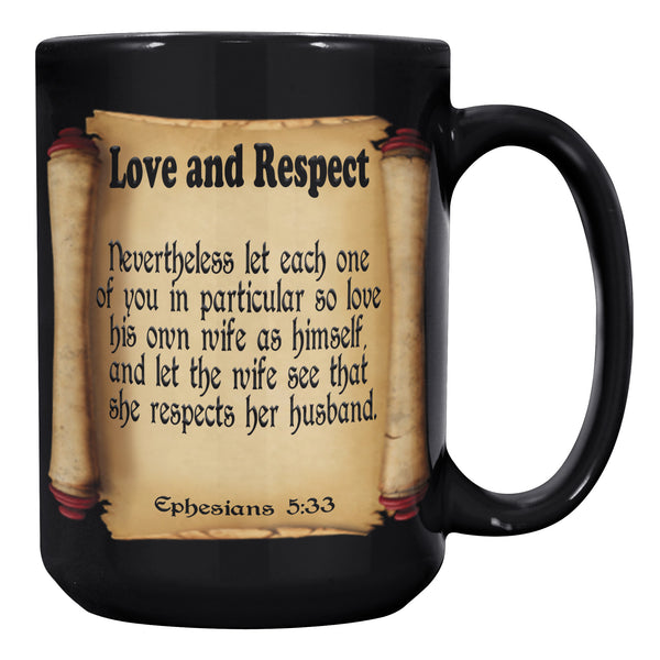 LOVE AND RESPECT  -Ephesians 5:33