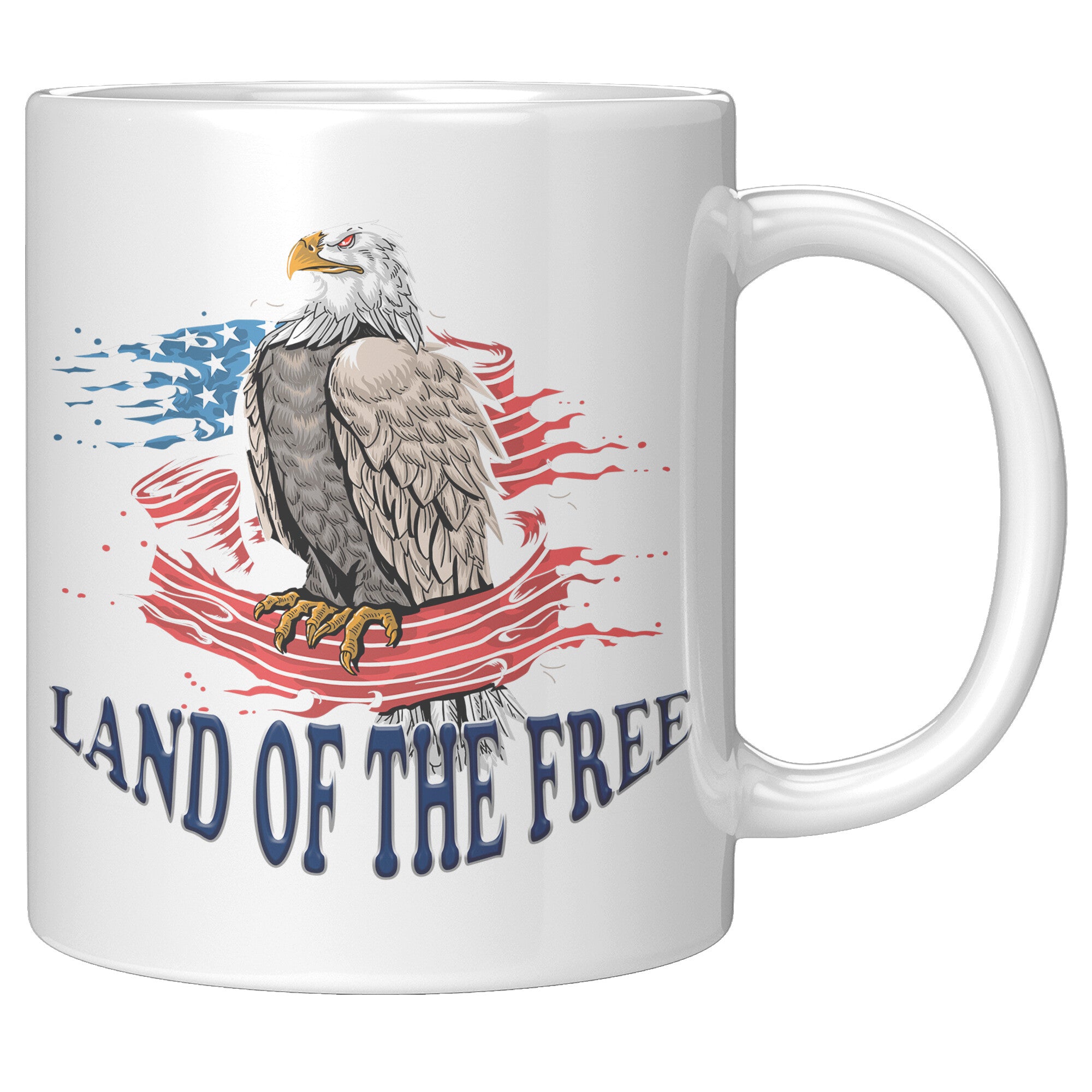 PATRIOTIC EAGLE  -LAND OF THE FREE