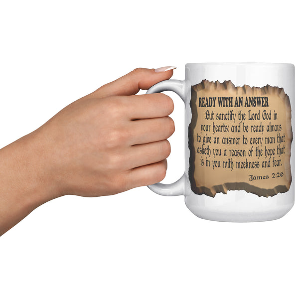 READY WITH AN ANSWER  -James 2:26