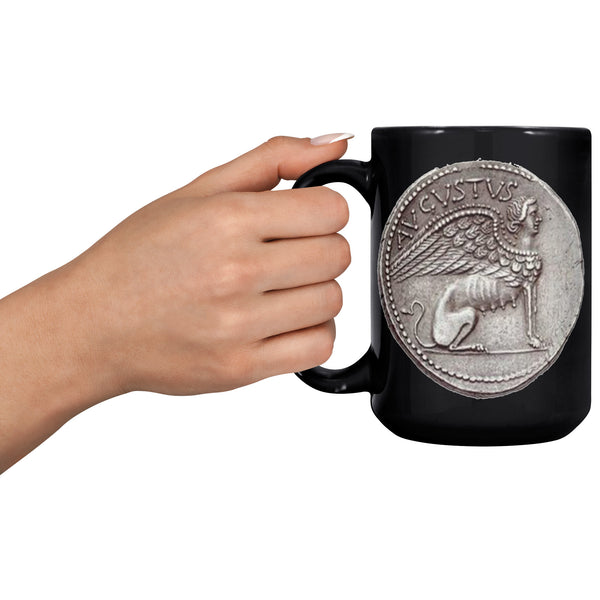 ROMAN EMPIRE  -SILVER DENARIUS  -AUGUSTUS CAESAR