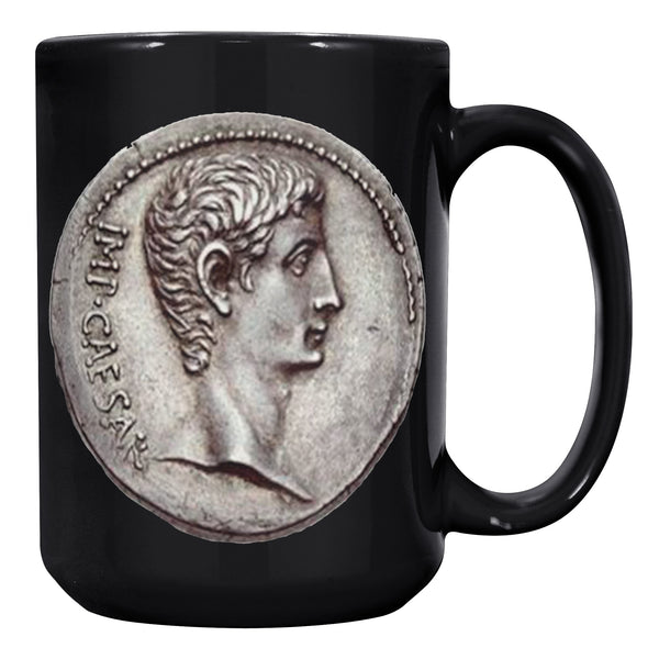 ROMAN EMPIRE  -SILVER DENARIUS  -AUGUSTUS CAESAR