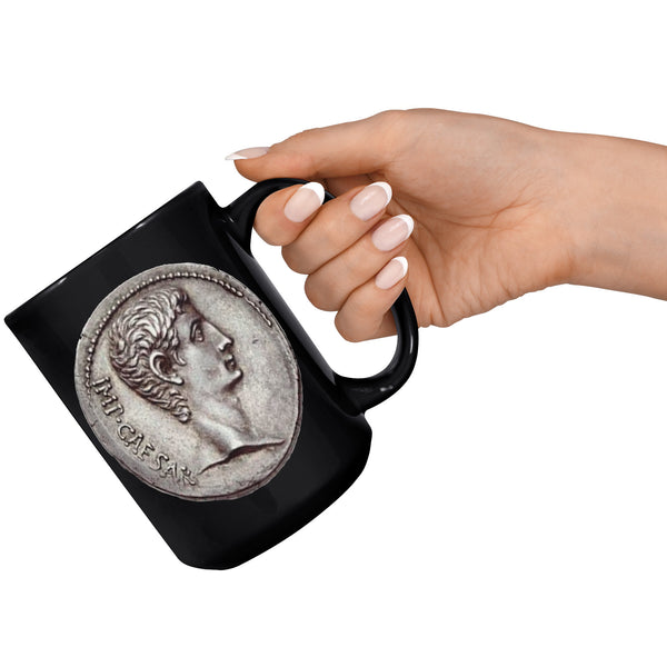 ROMAN EMPIRE  -SILVER DENARIUS  -AUGUSTUS CAESAR