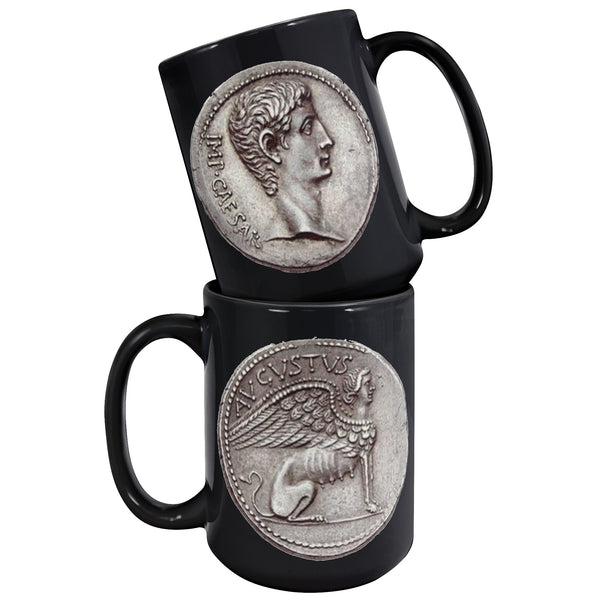 ROMAN EMPIRE  -SILVER DENARIUS  -AUGUSTUS CAESAR