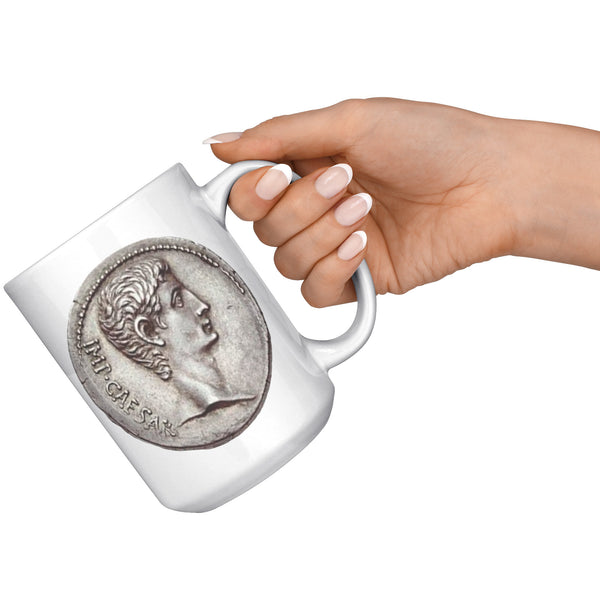 ROMAN EMPIRE  -SILVER DENARIUS  -AUGUSTUS CAESAR