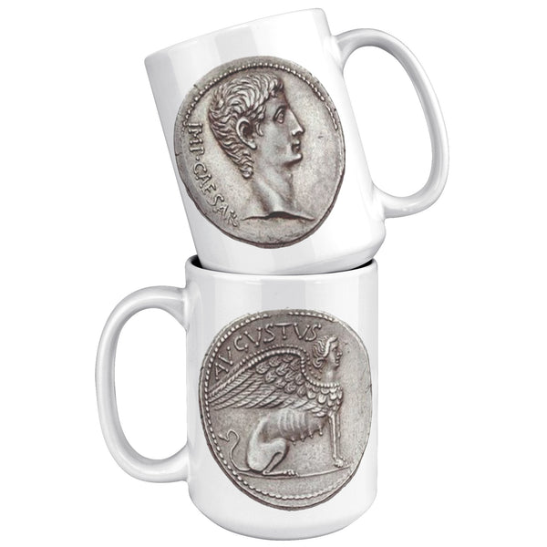ROMAN EMPIRE  -SILVER DENARIUS  -AUGUSTUS CAESAR