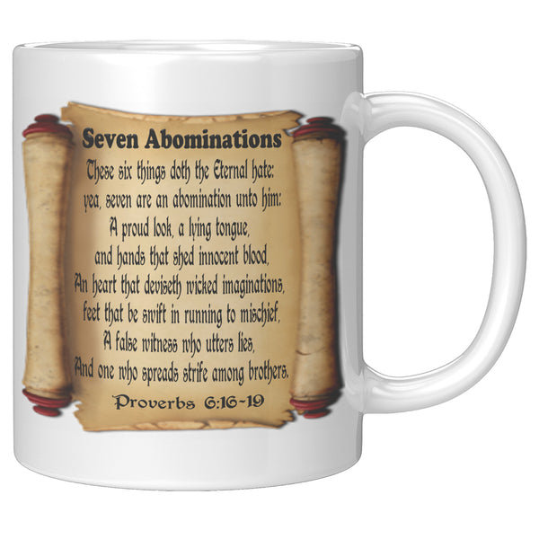 SEVEN ABOMINATIONS  -Proverbs 6:16