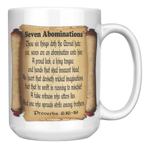 SEVEN ABOMINATIONS  -Proverbs 6:16