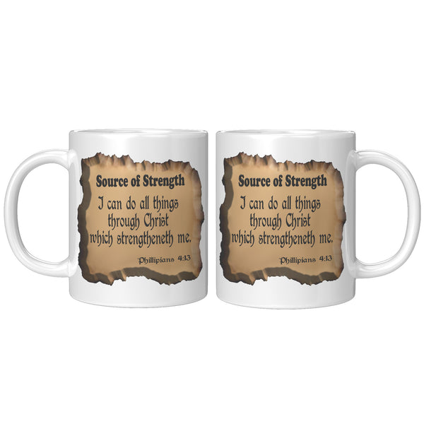 SOURCE OF STRENGTH  -Philippians 4:13