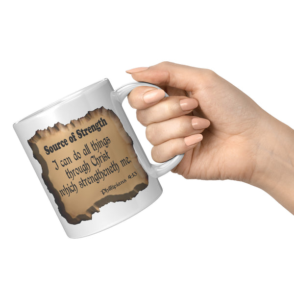 SOURCE OF STRENGTH  -Philippians 4:13