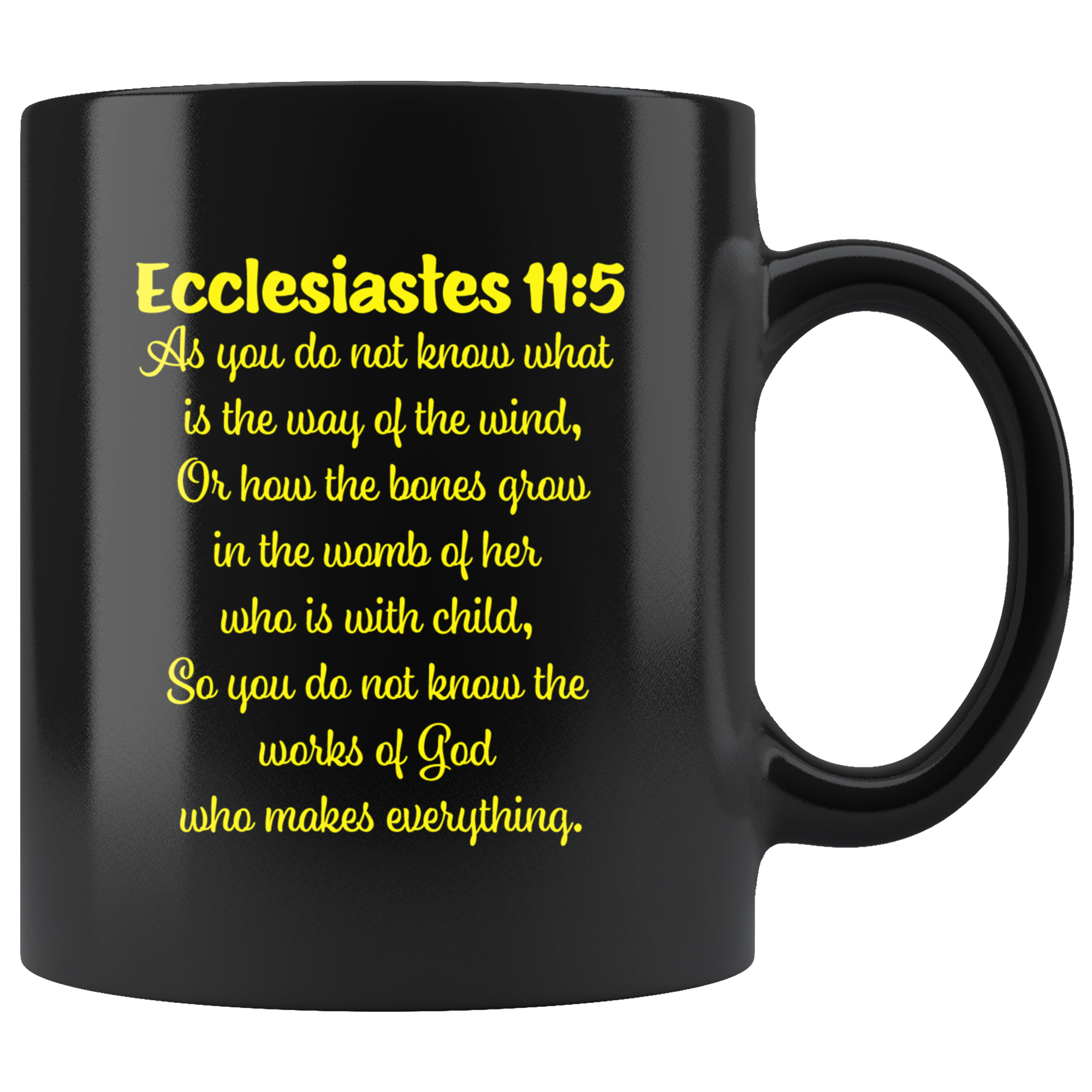 ECCLESIASTES 11:5  -"...So you do not know the works of God ..."