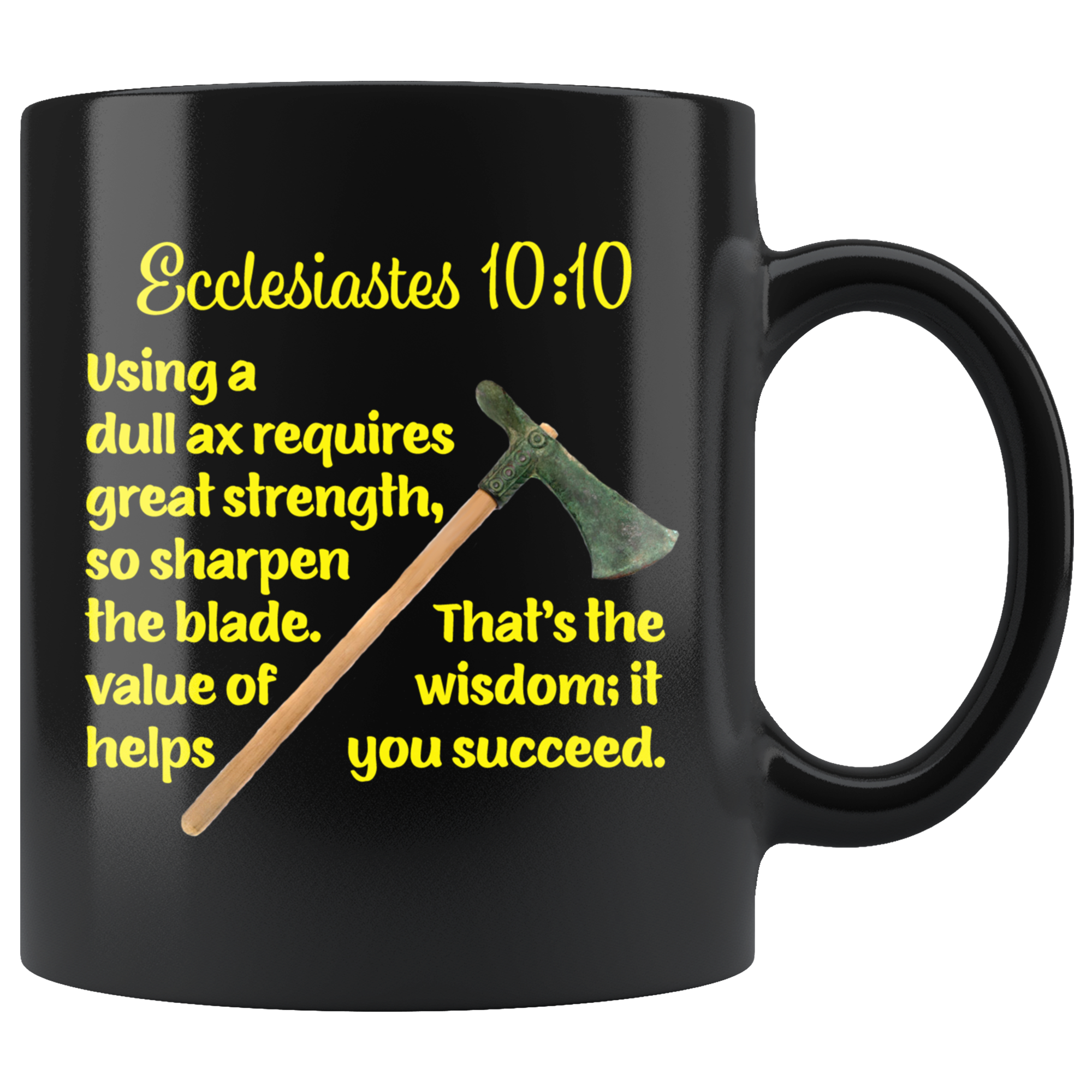 ECCLESIASTES 10:10  -... That's the value of wisdom: ..."