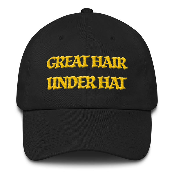 GREAT HAIR UNDER HAT