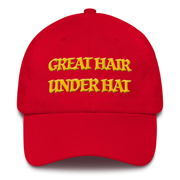 GREAT HAIR UNDER HAT