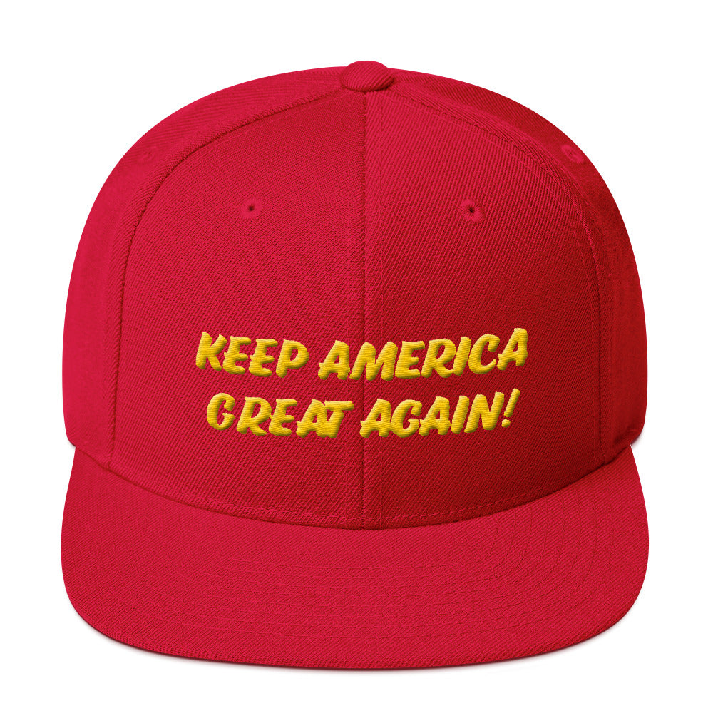 KEEP AMERICA GREAT AGAIN (KAGA) #3 3D   Snapback Cap