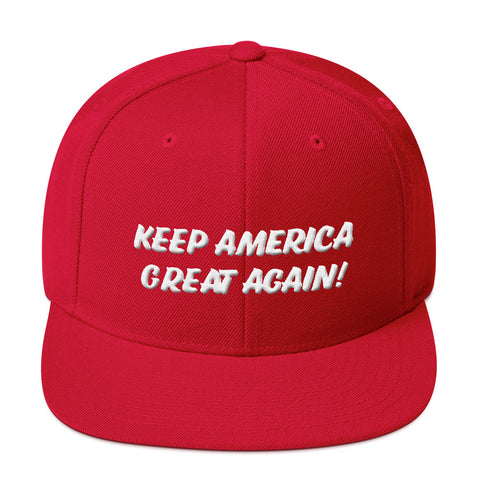 KEEP AMERICA GREAT AGAIN (KAGA) #4 3D  Classic Snapback Cap