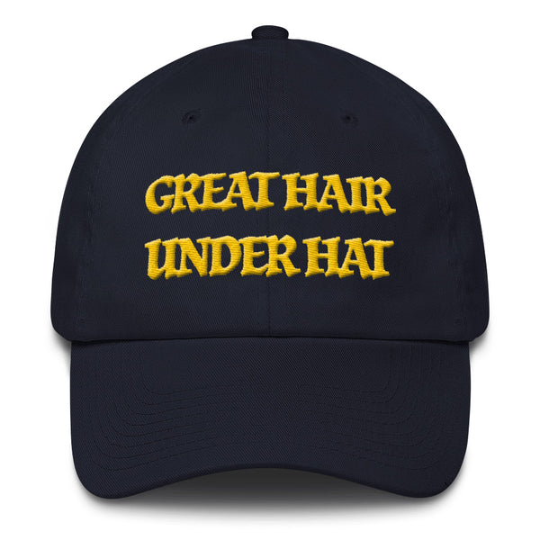 GREAT HAIR UNDER HAT